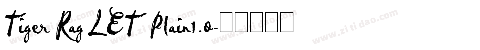 Tiger Rag LET Plain1.0字体转换